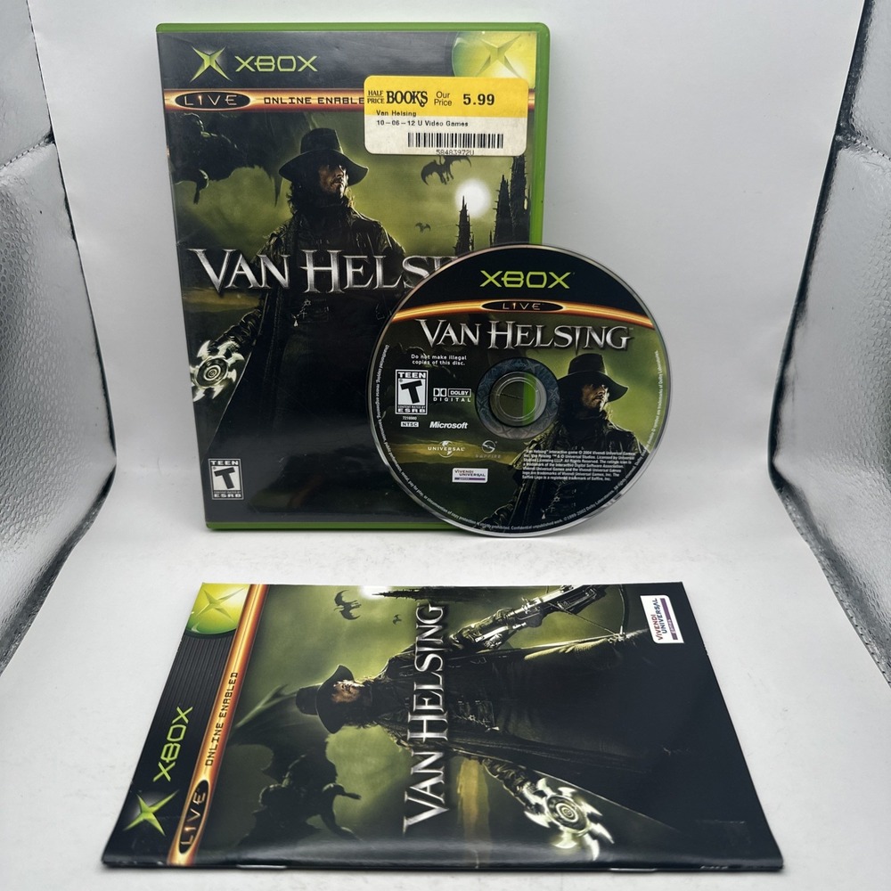 Van Helsing Microsoft Xbox Complete CIB w Manual